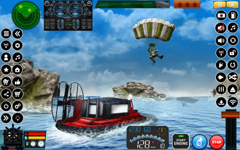 اسکرین شات برنامه US Army Hovercraft Simulator 4