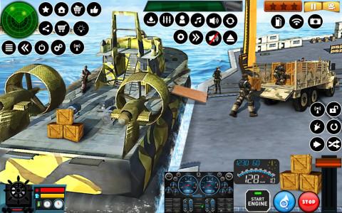 اسکرین شات برنامه US Army Hovercraft Simulator 3