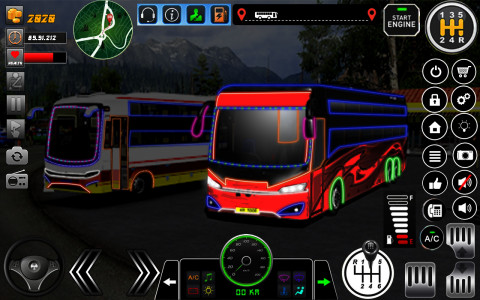 اسکرین شات برنامه Uphill Bus Game Simulator 4