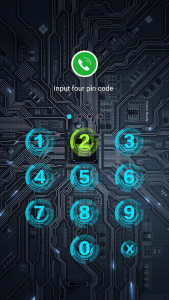 اسکرین شات 1 برنامه Applock Live Theme - Circuit