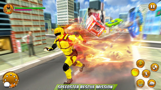 اسکرین شات برنامه Grand Speed Robot Iron Hero Rescue Mission 2