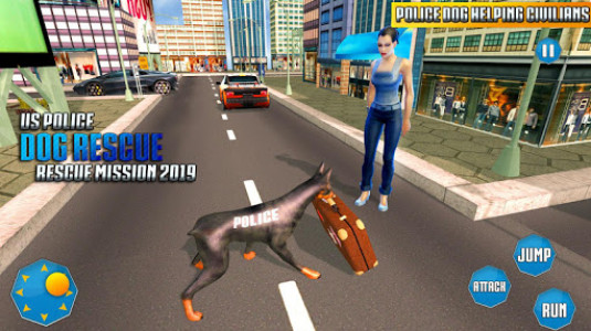 اسکرین شات برنامه US Police Dog City Crime Mission 7