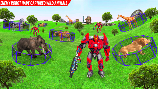 اسکرین شات برنامه Animal Rescue Game Robot Games 3