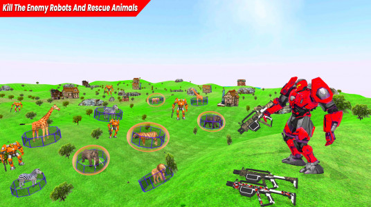 اسکرین شات برنامه Animal Rescue Game Robot Games 4