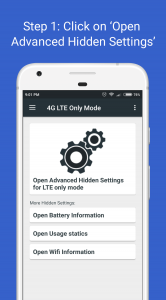 اسکرین شات 1 برنامه 4G LTE Only Mode