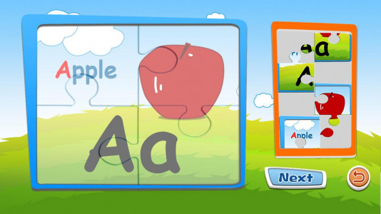 اسکرین شات 1 بازی Alphabet jigsaw puzzle game