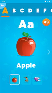 اسکرین شات بازی Alphabet - Learn and Play with 7 languages 3