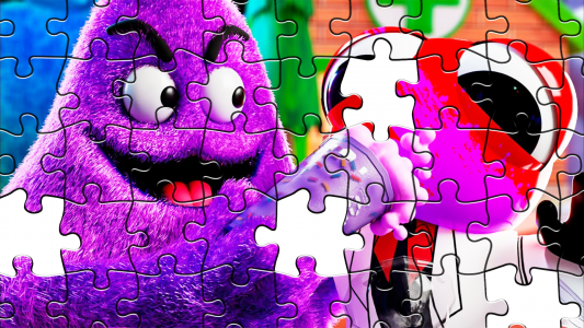 اسکرین شات برنامه Grimace Monster Game Jigsaw 4