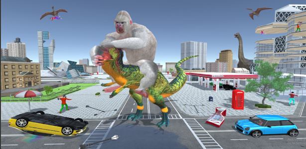 اسکرین شات برنامه Gorilla City Rampage Angry Animal Attack Games 2