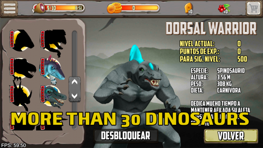 اسکرین شات بازی Dinosaurs Fighters 2