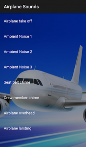 اسکرین شات برنامه Airplane Sounds 1