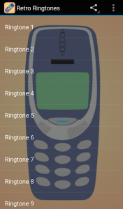 اسکرین شات برنامه Retro Ringtones 1