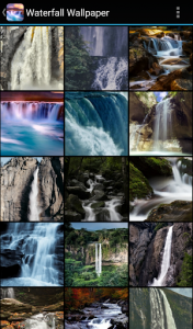 اسکرین شات برنامه Waterfall Wallpaper 2