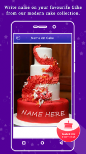 اسکرین شات برنامه Name On Birthday Cake 1
