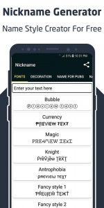 اسکرین شات برنامه Nickname – for games, profiles 1