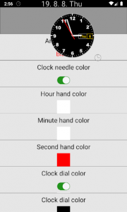 اسکرین شات برنامه always visible clock(seconds, date) 1