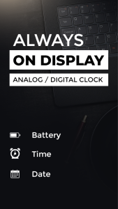 اسکرین شات 1 برنامه Always on Display Amoled Clock