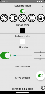 اسکرین شات 1 برنامه Always visible screen rotation