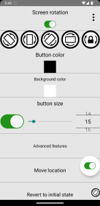 اسکرین شات برنامه Always visible screen rotation 1