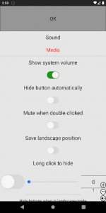 اسکرین شات برنامه Always visible volume button 2