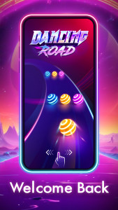 اسکرین شات 1 بازی Dancing Road: Color Ball Run!