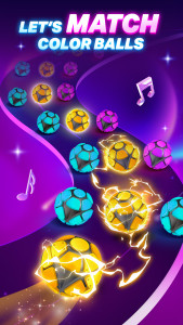 اسکرین شات 1 بازی Dancing Road Color Balls Match