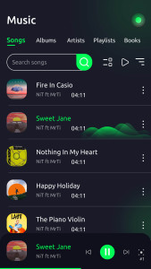 اسکرین شات 1 برنامه Music player