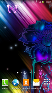 اسکرین شات برنامه Neon Butterfly Live Wallpaper 3