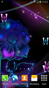 اسکرین شات برنامه Neon Butterfly Live Wallpaper 2