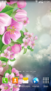 اسکرین شات برنامه Night Sakura Live Wallpaper 1