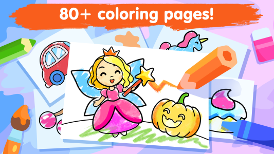 اسکرین شات 2 بازی Coloring games for kids age 2