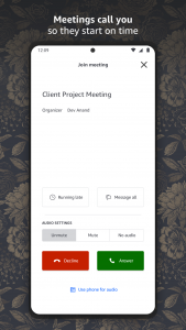 اسکرین شات 1 برنامه Amazon Chime