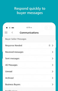 اسکرین شات 4 برنامه Amazon Seller: Sell on Amazon