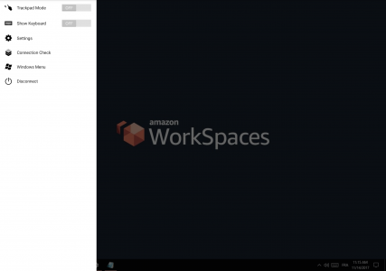 اسکرین شات برنامه Amazon WorkSpaces 3