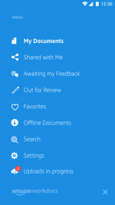 اسکرین شات 2 برنامه Amazon WorkDocs