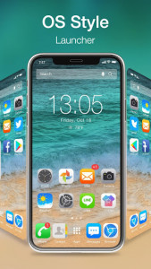 اسکرین شات برنامه iLauncher OS13-Phone X style 1