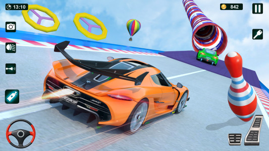 اسکرین شات بازی GT Car Stunt 3D: Ramp Car Game 8