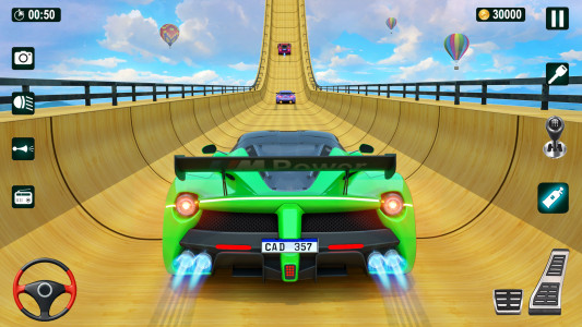 اسکرین شات بازی GT Car Stunt 3D: Ramp Car Game 1