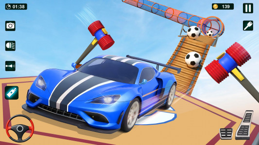 اسکرین شات بازی GT Car Stunt 3D: Ramp Car Game 6