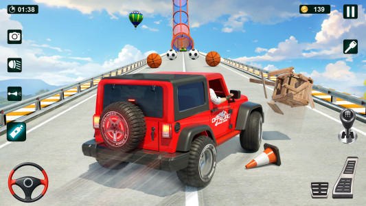 اسکرین شات بازی GT Car Stunt 3D: Ramp Car Game 3