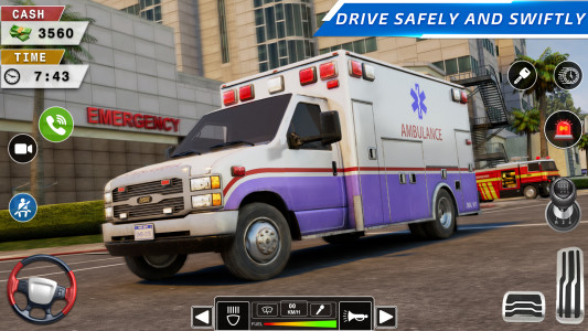 اسکرین شات بازی Rescue Ambulance Simulator 3D 1