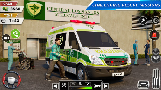 اسکرین شات بازی Rescue Ambulance Simulator 3D 3