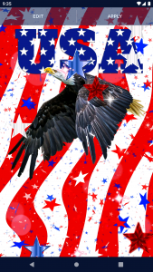 اسکرین شات برنامه American Flag Wallpapers 4