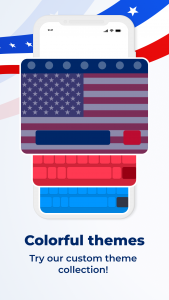 اسکرین شات برنامه American Keyboard - USA Themes 2