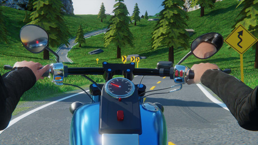 اسکرین شات بازی Motorcycle Long Road Trip Game 1