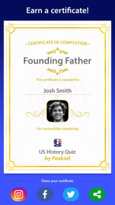 اسکرین شات برنامه US History Quiz 5