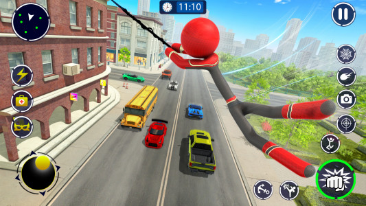 اسکرین شات بازی Spider Stickman Rope Hero Game 5