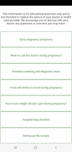 اسکرین شات 7 برنامه Pregnancy Due Date Calculator