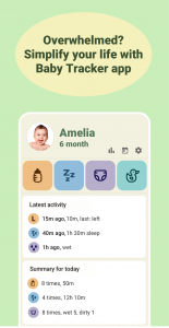 اسکرین شات برنامه Baby tracker - feeding, sleep 1