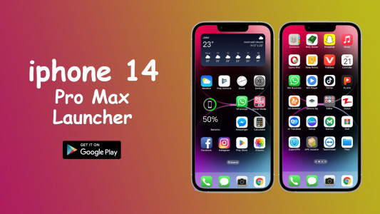 اسکرین شات برنامه iphone 14 pro max launcher 1